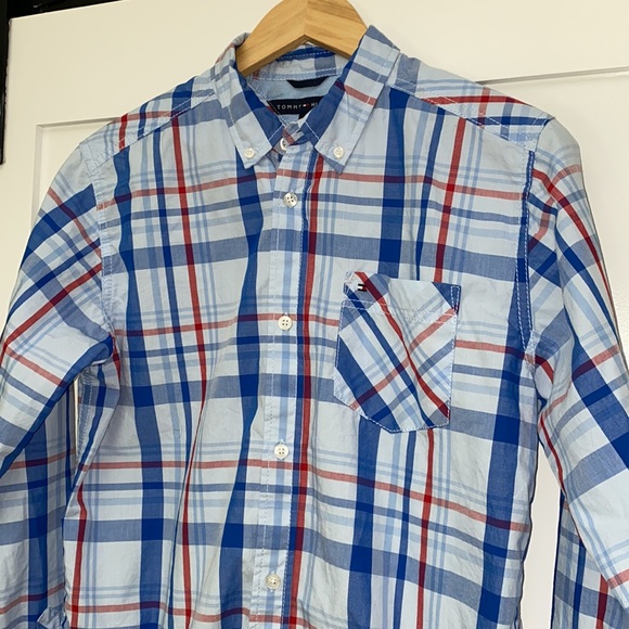 Tommy Hilfiger 🇺🇸 Boys  XL 20 Button-Down Shirt - Picture 2 of 6